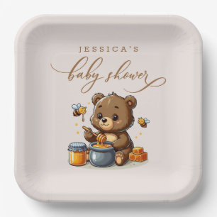 We kunnen nauwelijks wachten op Borden van honingp Papieren Bordje