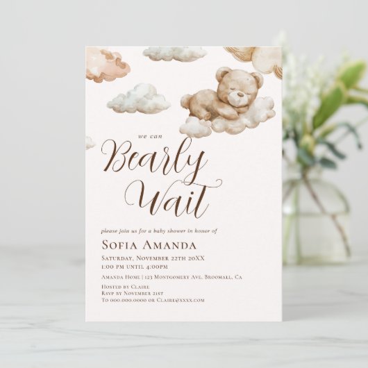 We kunnen nauwelijks wachten op cloud esthetisch B Kaart (Staand voorkant)