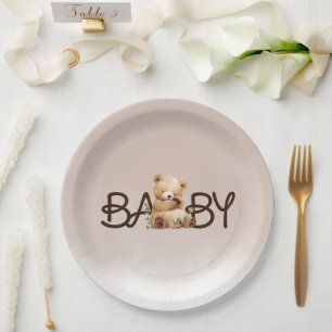 We kunnen nauwelijks wachten op de Waterverf Baby  Papieren Bordje