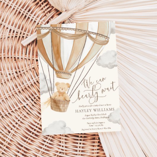 We kunnen nauwelijks wachten op een Baby shower Kaart