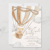 We kunnen nauwelijks wachten op een Baby shower Kaart (Voorkant)