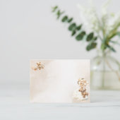 We kunnen nauwelijks wachten op een blanco gendern informatiekaartje (Staand voorkant)