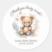 We kunnen nauwelijks wachten op een geslachtsneutr ronde sticker (Voorkant)