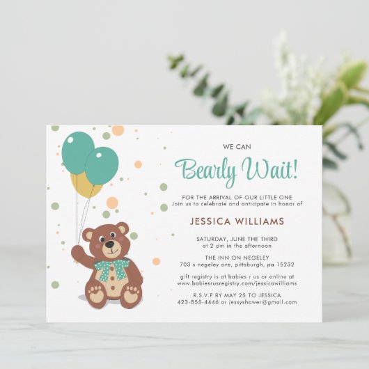 We kunnen nauwelijks wachten op een schattig gende kaart (Staand voorkant)