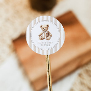 We kunnen nauwelijks wachten op elegante Baby show Ronde Sticker