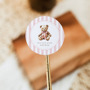 We kunnen nauwelijks wachten op elegante Baby show Ronde Sticker