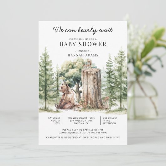 We kunnen nauwelijks wachten op Forest Beer Forest Kaart (Staand voorkant)