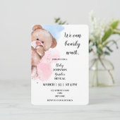 We kunnen nauwelijks wachten op gender onthulling kaart (Staand voorkant)