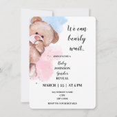 We kunnen nauwelijks wachten op gender onthulling  kaart (Voorkant)