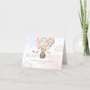 We kunnen nauwelijks wachten op gender reveal Beer Bedankkaart
