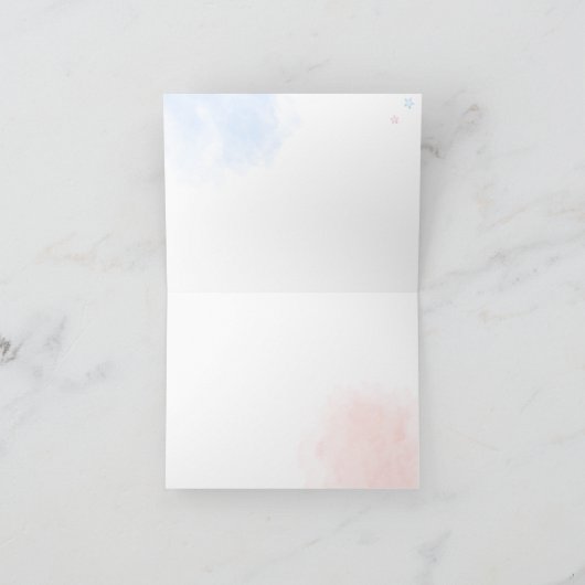 We kunnen nauwelijks wachten op gender reveal Beer Bedankkaart (Binnen)