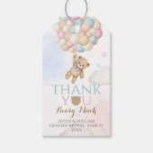 We kunnen nauwelijks wachten op gender reveal Beer Cadeaulabel (Voorkant)