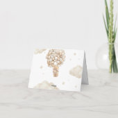 We kunnen nauwelijks wachten op genderneutraal Bab Bedankkaart (Achterkant)