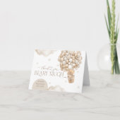 We kunnen nauwelijks wachten op genderneutraal Bab Bedankkaart (Voorkant)