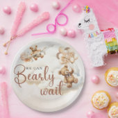 We kunnen nauwelijks wachten op genderneutraal Bab Papieren Bordje (Feest)