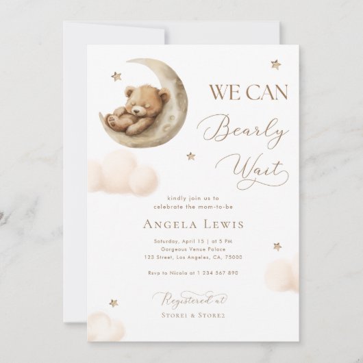 We kunnen nauwelijks wachten op genderneutraal Bee Kaart (Voorkant)