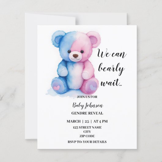 We kunnen nauwelijks wachten op genderonthulling f (Voorkant)