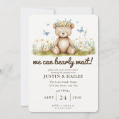 We kunnen nauwelijks wachten op Girly Wildflower B Kaart (Voorkant)