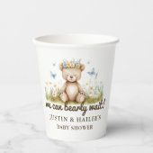 We kunnen nauwelijks wachten op Girly Wildflower B Papieren Bekers (Voorkant)