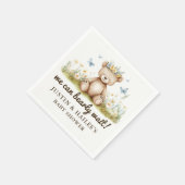 We kunnen nauwelijks wachten op Girly Wildflower B Servet (Hoek)