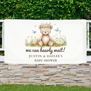 We kunnen nauwelijks wachten op Girly Wildflower B Spandoek