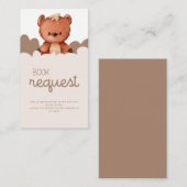 We kunnen nauwelijks wachten op het Baby shower vo Informatiekaartje (Voorkant / Achterkant)