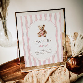 We kunnen nauwelijks wachten op het Baby showers v Poster