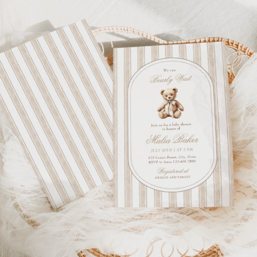 We kunnen nauwelijks wachten op het elegante teddy kaart