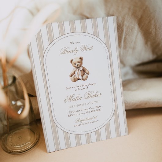 We kunnen nauwelijks wachten op het elegante teddy kaart