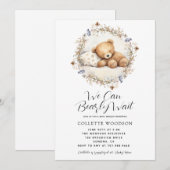 We kunnen nauwelijks wachten op het slapen Teddy B Kaart (Voorkant / Achterkant)