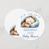 We kunnen nauwelijks wachten op het slapen Teddy B Save The Date (Voorkant / Achterkant)