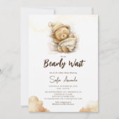 We kunnen nauwelijks wachten op het Teddy Bear-bab Kaart (Voorkant)