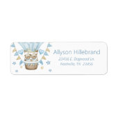 We kunnen nauwelijks wachten op het Twin Boy-retou Etiket (Voorkant)