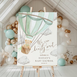 We kunnen nauwelijks wachten op Mint Green Baby sh Poster