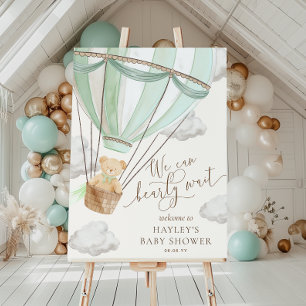 We kunnen nauwelijks wachten op Mint Green Baby sh Poster