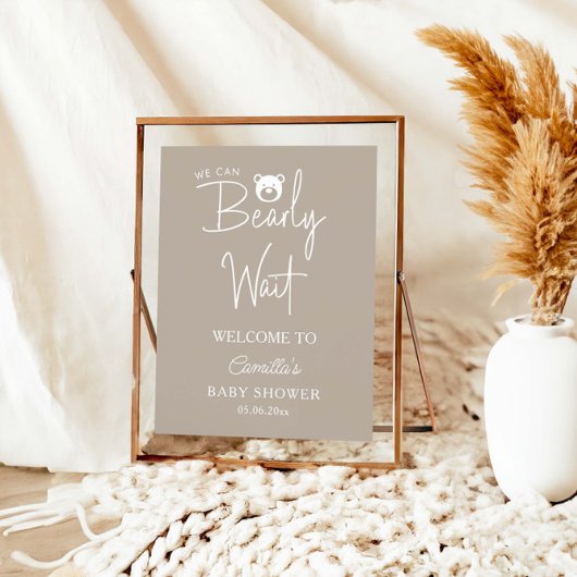 We kunnen nauwelijks wachten op modern minimalisti poster