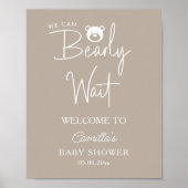 We kunnen nauwelijks wachten op modern minimalisti poster (Voorkant)