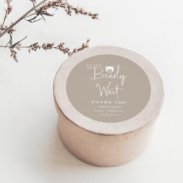 We kunnen nauwelijks wachten op modern minimalisti ronde sticker