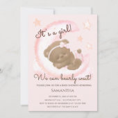 We kunnen nauwelijks wachten op Pink Moon Baby sho Kaart (Voorkant)