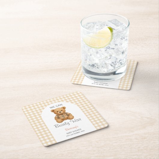 We kunnen nauwelijks wachten op Preppy Beer Baby s Kartonnen Onderzetters (Insitu)