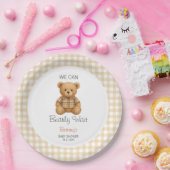 We kunnen nauwelijks wachten op Preppy Beer Baby s Papieren Bordje (Feest)