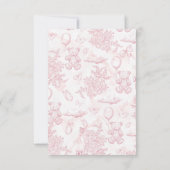 We kunnen nauwelijks wachten op roze Beren ballon  Kaart (Achterkant)