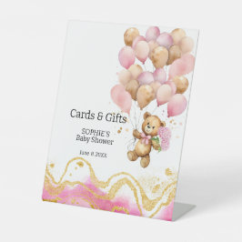 We kunnen nauwelijks wachten op roze en gouden Kaa Reclamebord Met Voetstuk