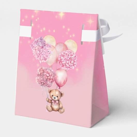 We kunnen nauwelijks wachten op roze hortensia's a bedankdoosjes (Achterkant)