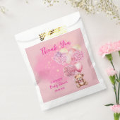 We kunnen nauwelijks wachten op roze hortensia's e bedankzakje (Gezegeld)