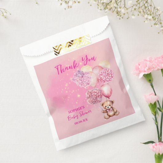 We kunnen nauwelijks wachten op roze hortensia's e bedankzakje (Gezegeld)