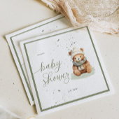 We kunnen nauwelijks wachten op Sage Baby shower p Servet
