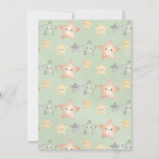 We kunnen nauwelijks wachten op Sage Green Baby sh Kaart (Achterkant)