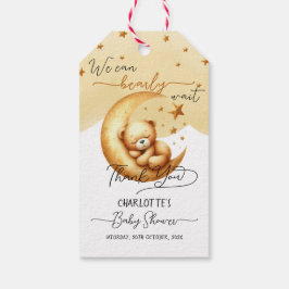 We kunnen nauwelijks wachten op Schattige Baby Bee Cadeaulabel