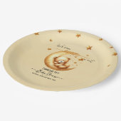 We kunnen nauwelijks wachten op Schattige Baby Bee Papieren Bordje (Gekanteld)